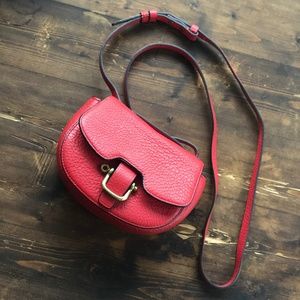 j crew mini red crossbody